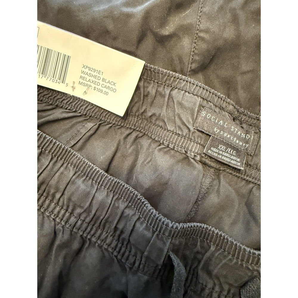 Social Standard‎ By Sanctuary Cargo Pants Women Black XXL - Picture 5 of 5